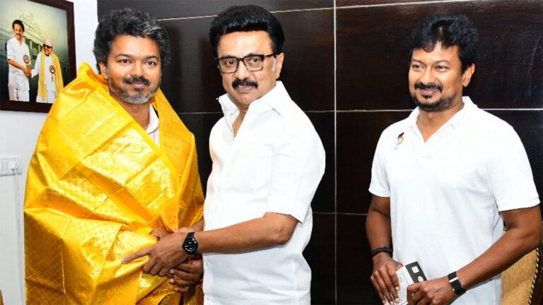 Vijay meets political rivals respectfully