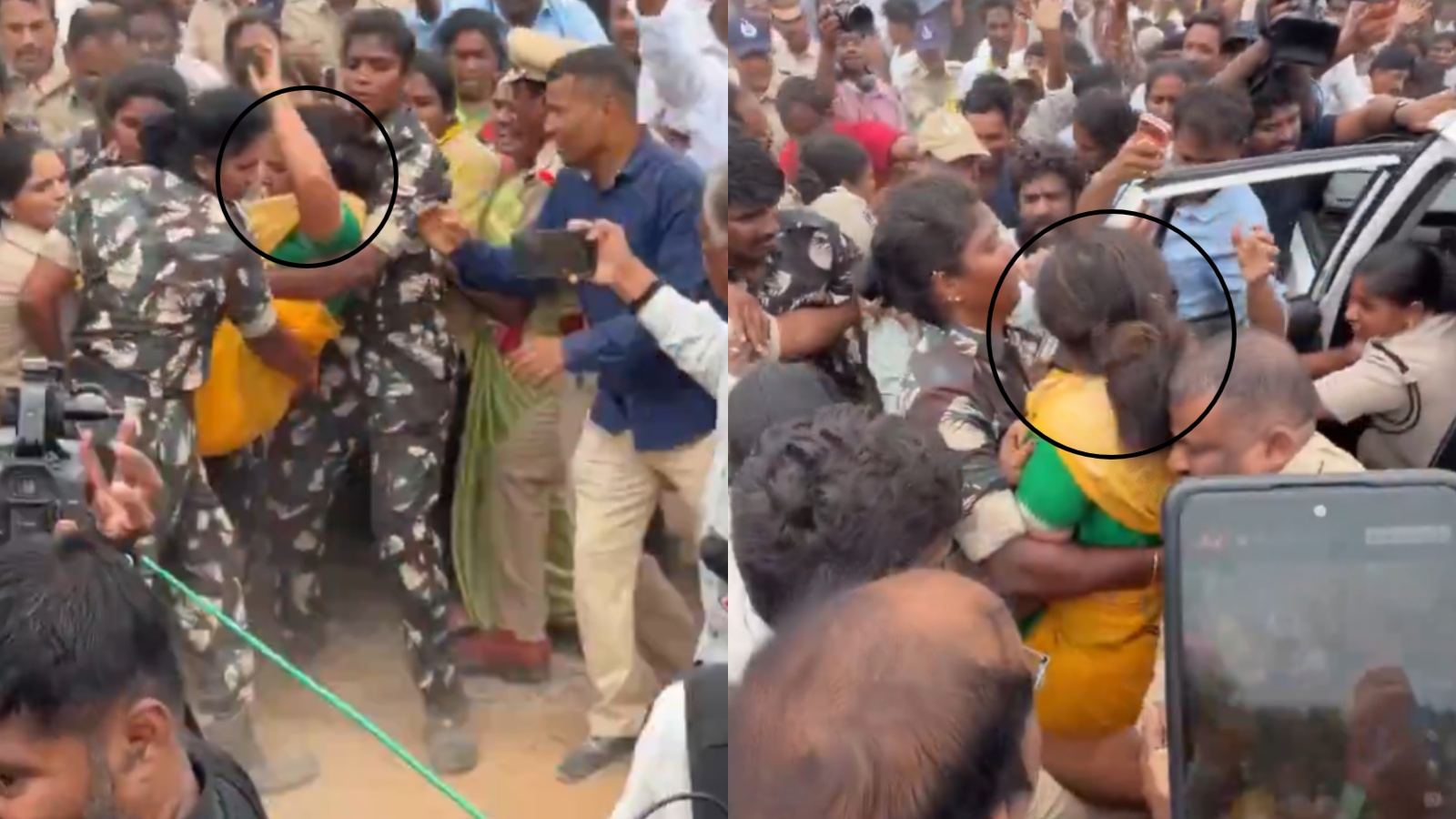 Kavitha detained during protest